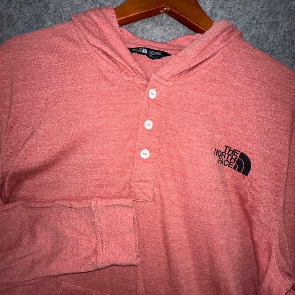 The North Face T-Shirt Mens L Coral Heathered Tri-Blend Crew Neck A34Z4